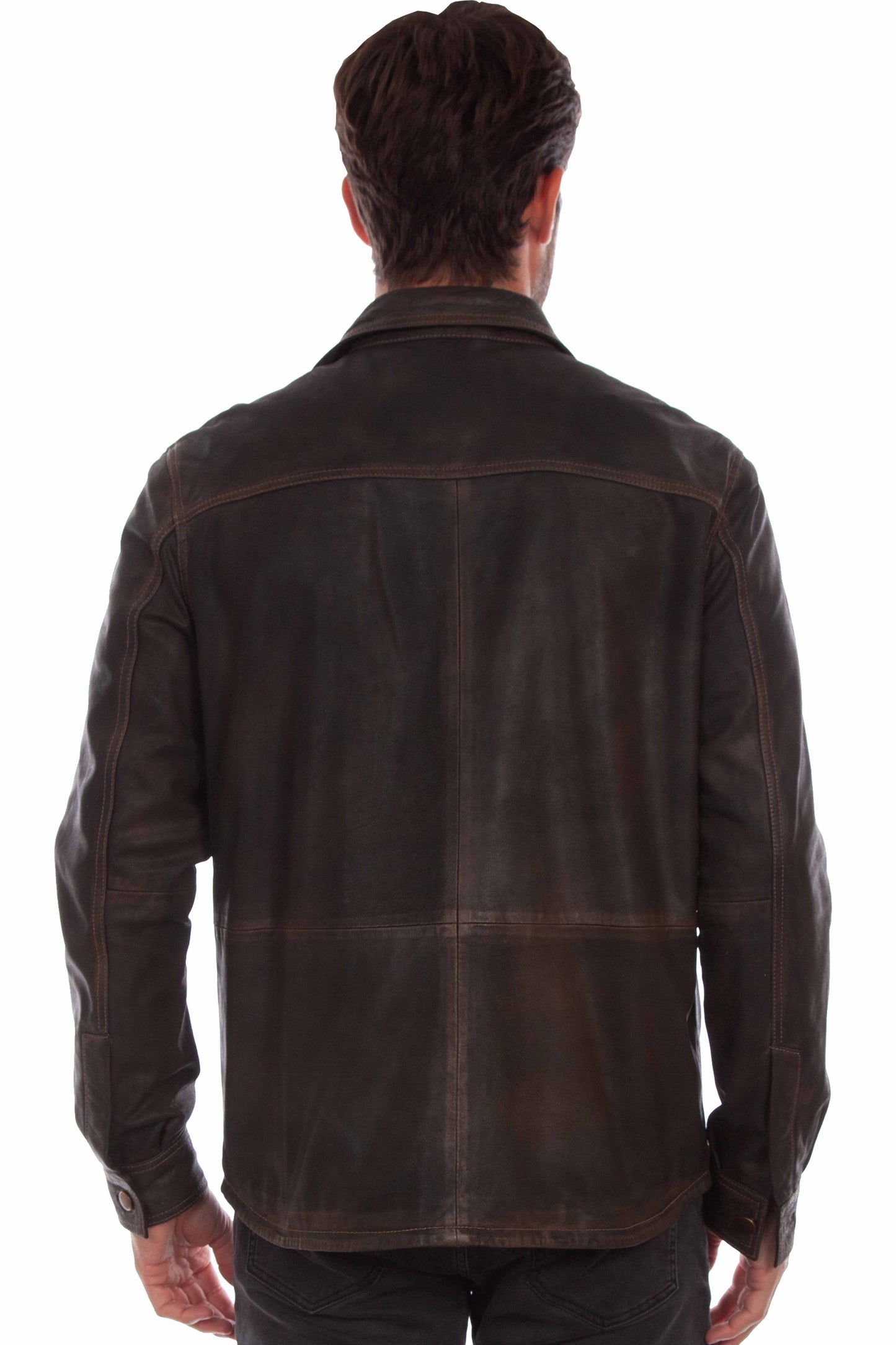 Scully Button Down Leather Jacket 2025