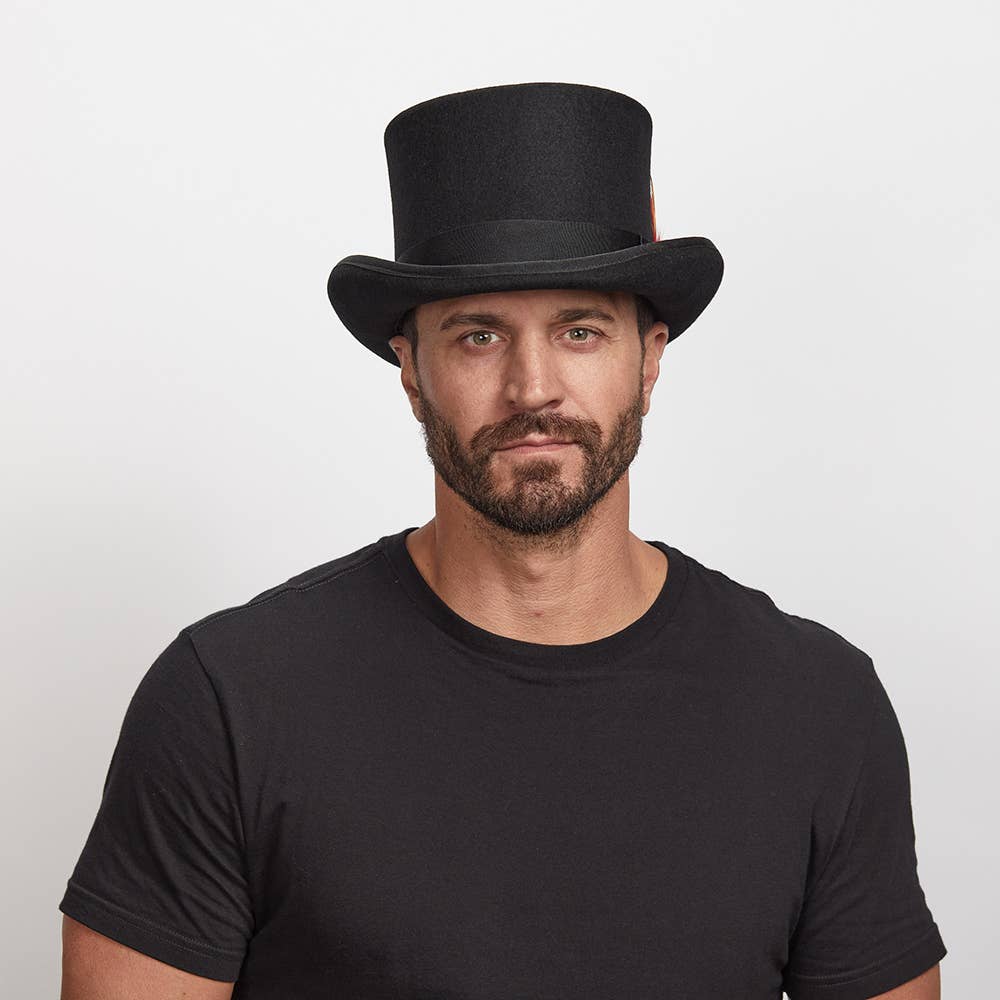 Lightweight Wool Top Hat - Style Majestic