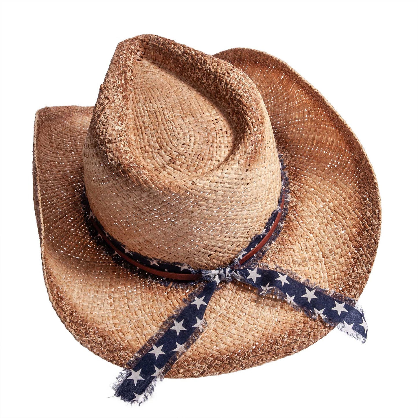 American Hat Makers Dusty Lightweight Straw Cowboy Sun Hat