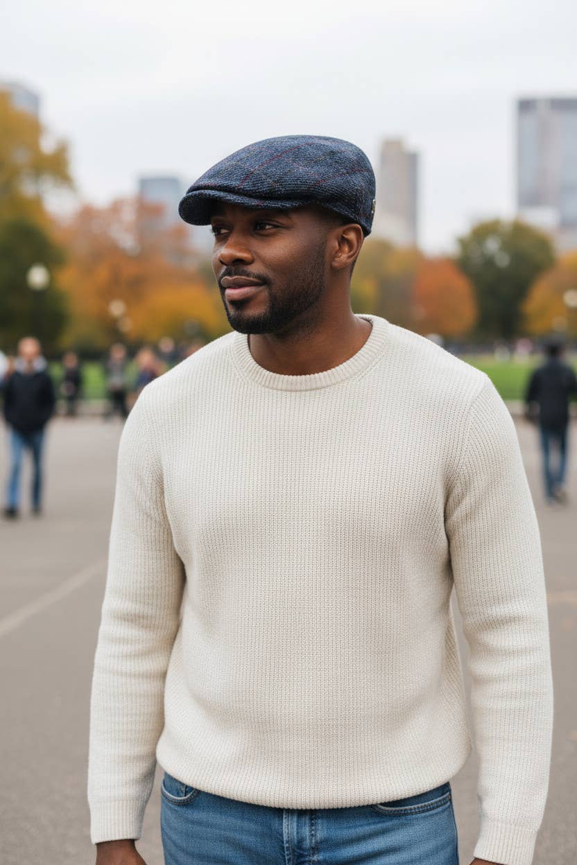 HARRIS TWEED® WOOL CAP MADE IN FRANCE - FLHH441