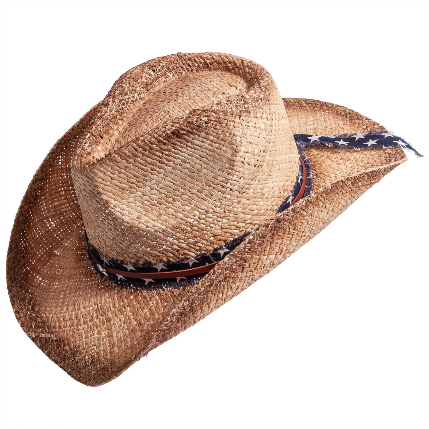 American Hat Makers Dusty Lightweight Straw Cowboy Sun Hat