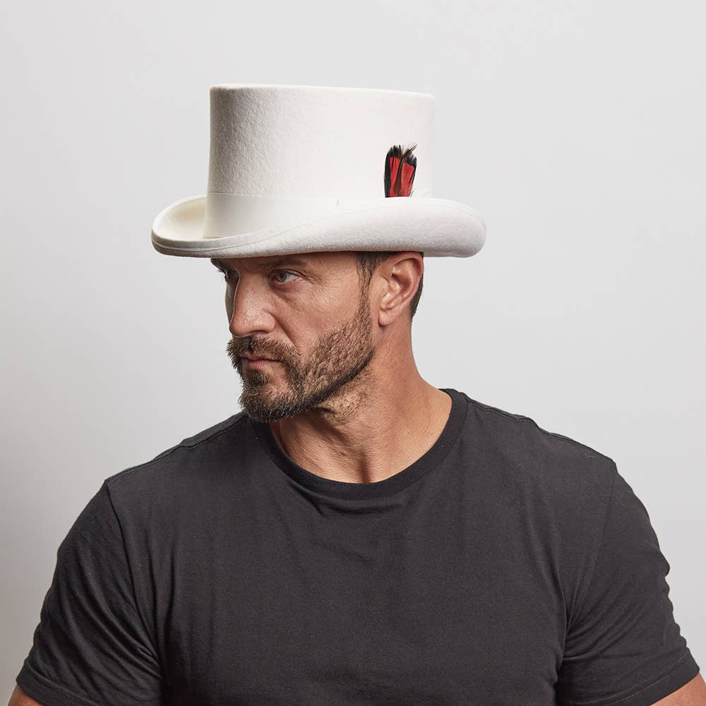 Lightweight Wool Top Hat - Style Majestic