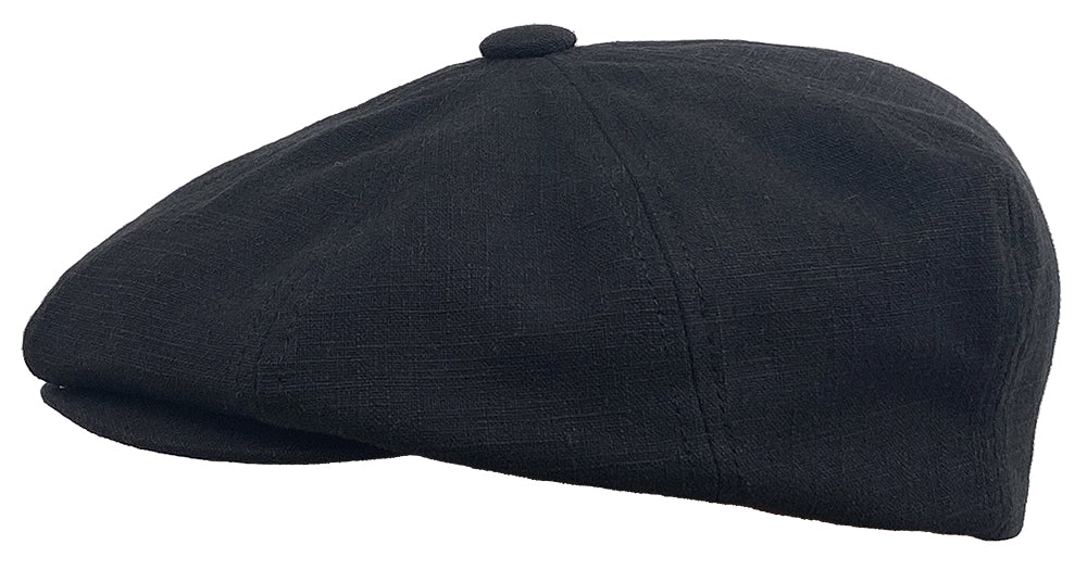 Broner Linen/Cotton 8 Qtr Newsboy Cap