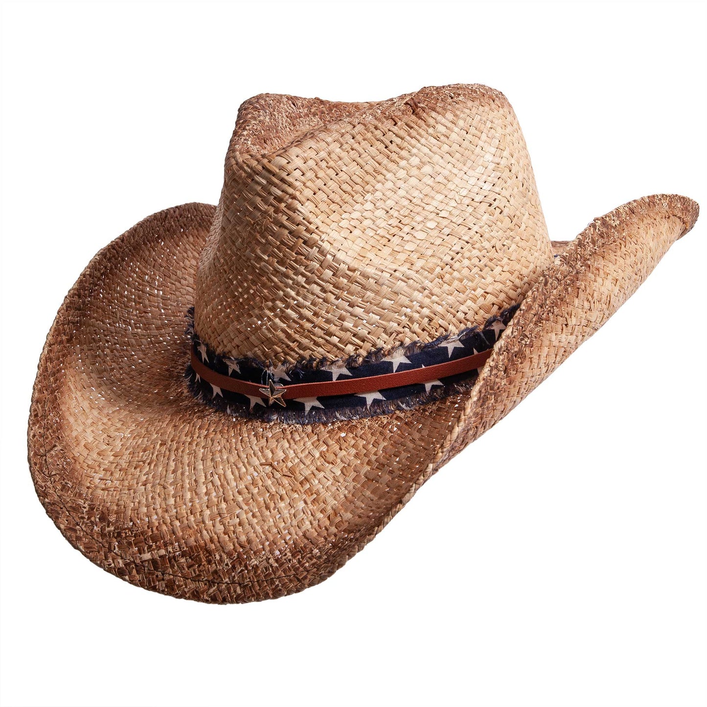 American Hat Makers Dusty Lightweight Straw Cowboy Sun Hat