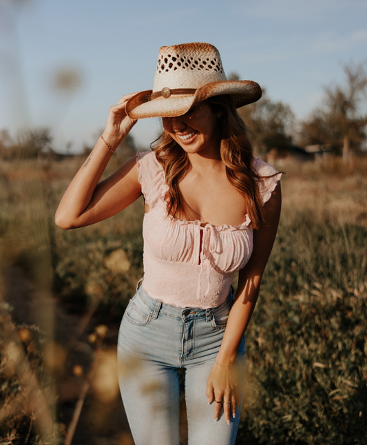 American Hat Makers Sundance Toyo Straw Cowboy Hat