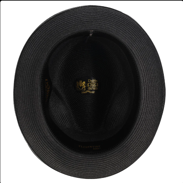 Dobbs Rosebud Milan Straw Fedora Hat