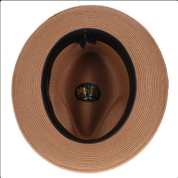 Dobbs Rosebud Milan Straw Fedora Hat