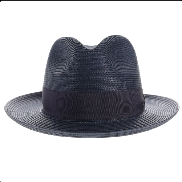 Dobbs Rosebud Milan Straw Fedora Hat