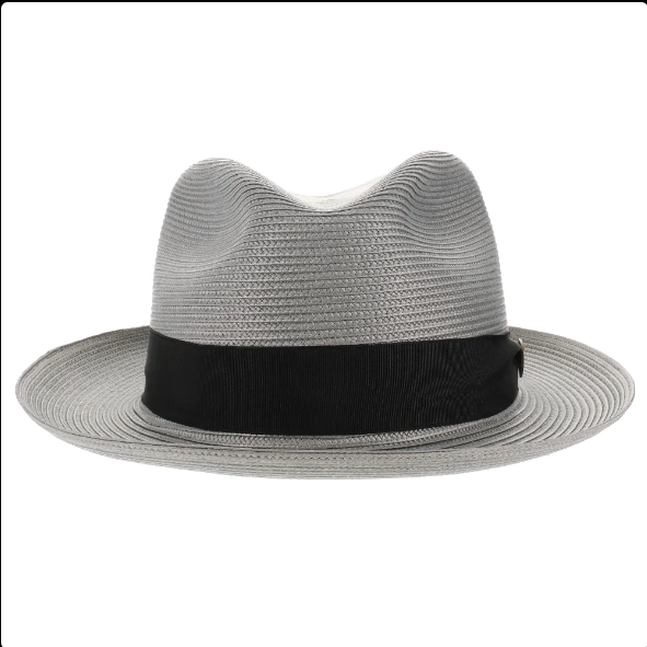 Dobbs Rosebud Milan Straw Fedora Hat