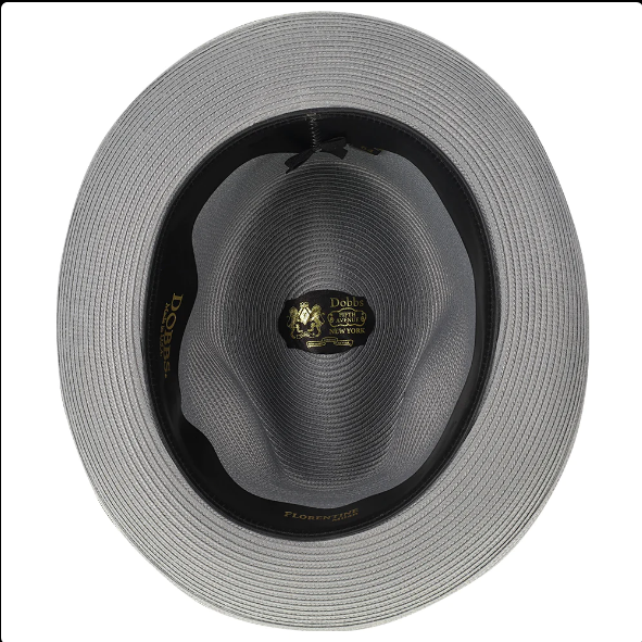 Dobbs Rosebud Milan Straw Fedora Hat