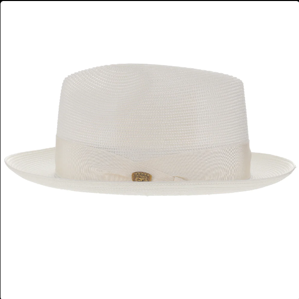 Dobbs Rosebud Milan Straw Fedora Hat