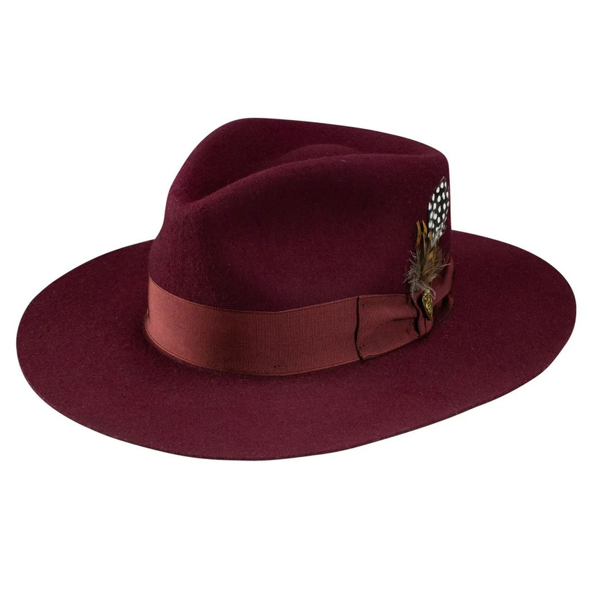 Dobbs Estate Wide Brim Wool Felt Fedora