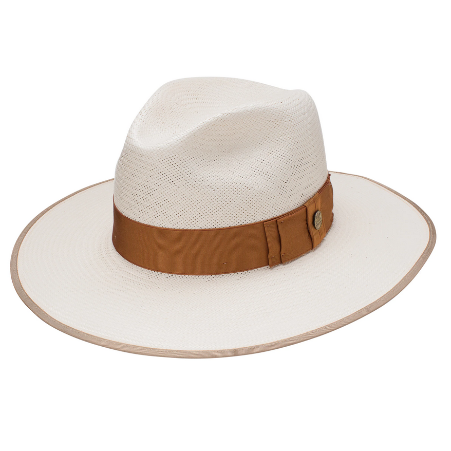 Stetson Tri-City Shantung Straw Fedora