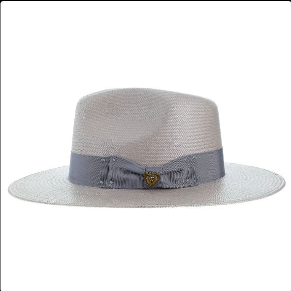 Dobbs Estate Shantung Wide Brim Straw Fedora