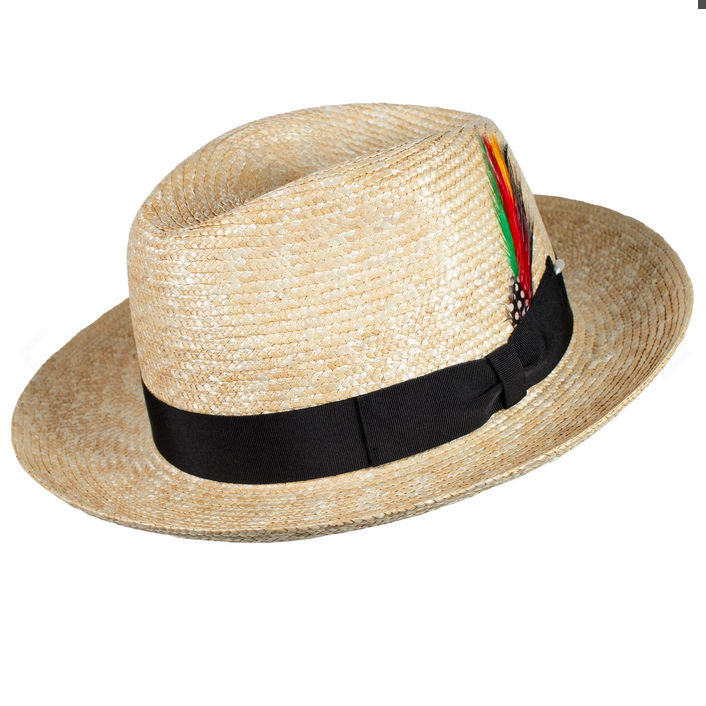 Capas Santino Straw Fedora Hat