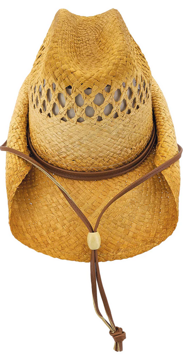Kenny K RM77D Distressed Rolled Cattleman Raffia