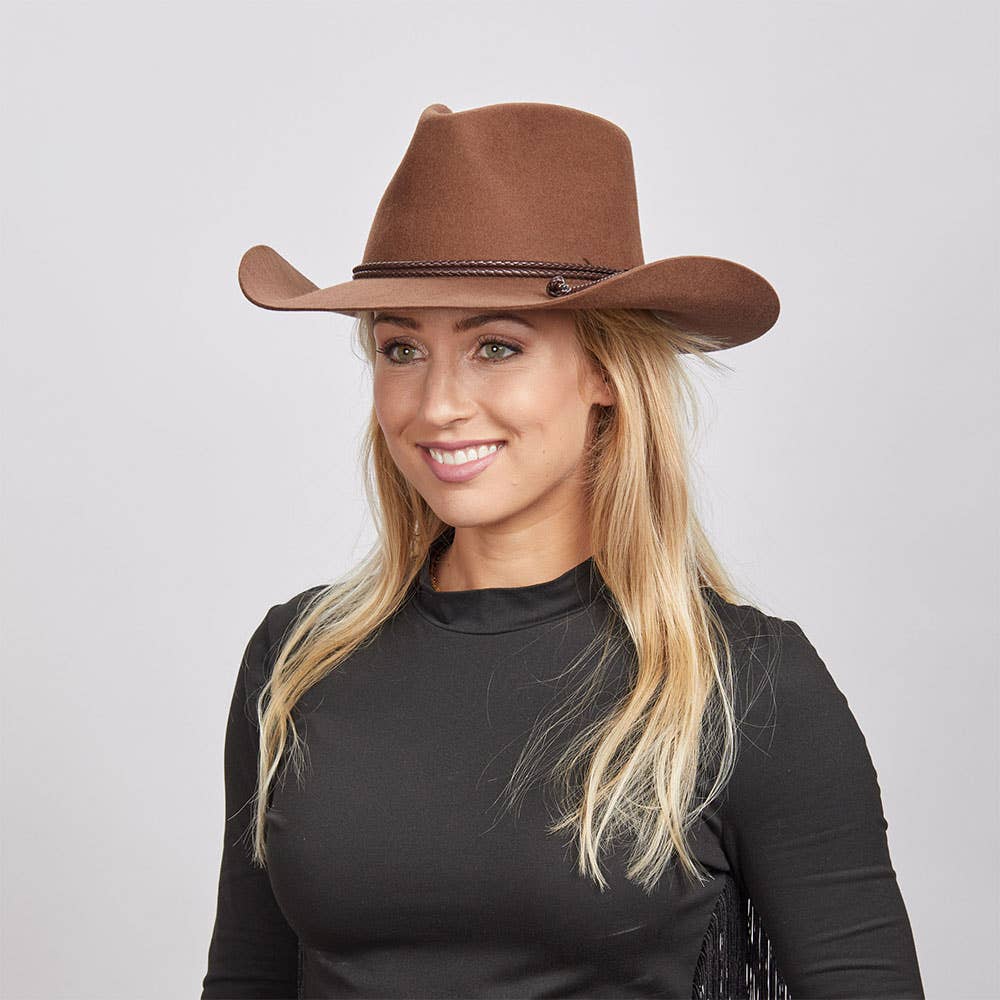 American Hat Makers Sequoia Wool Felt Western Hat