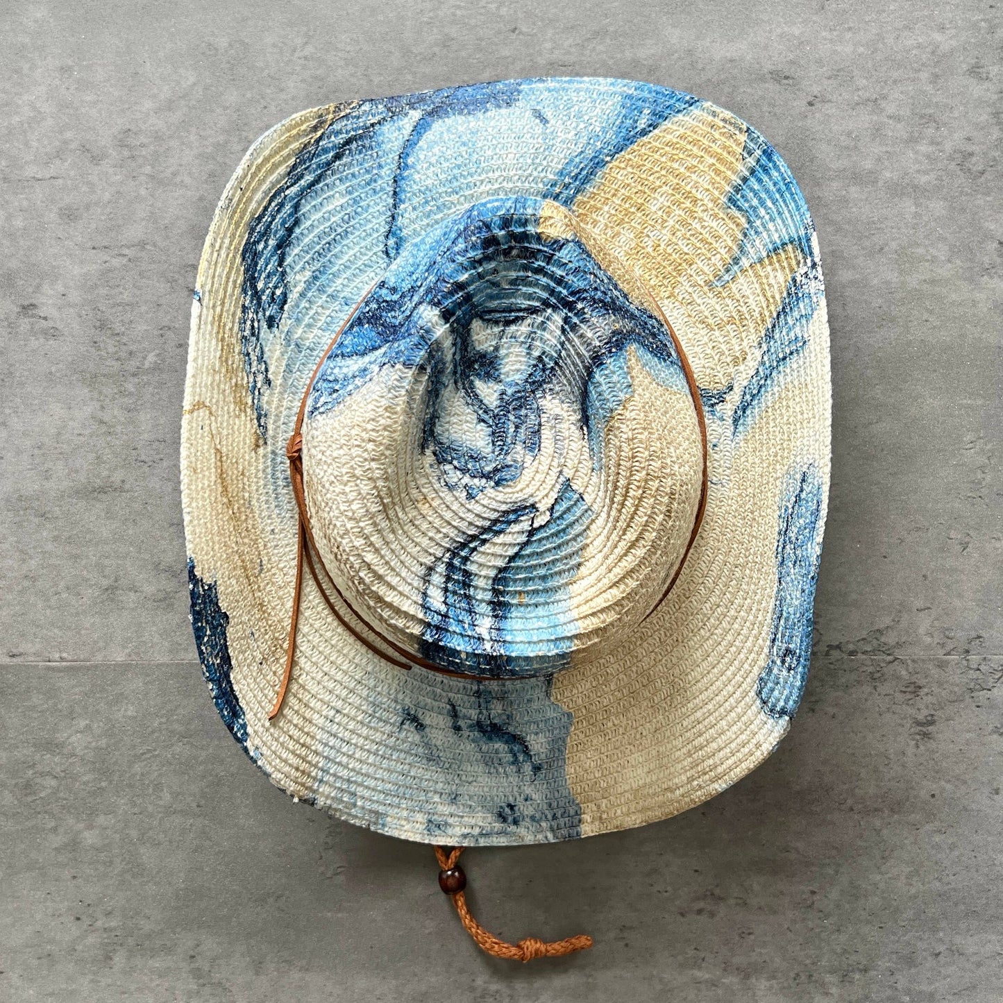 N.Y.M.F. by Co Marbled Straw Cowboy Hat