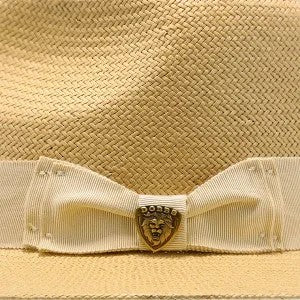 Dobbs Estate Shantung Wide Brim Straw Fedora