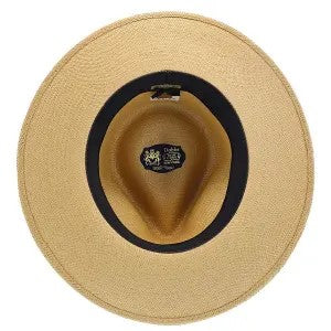 Dobbs Estate Shantung Wide Brim Straw Fedora