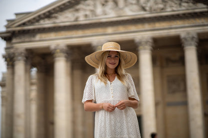 Flechet Sewn Straw Hat SPF 50 - FLFE69