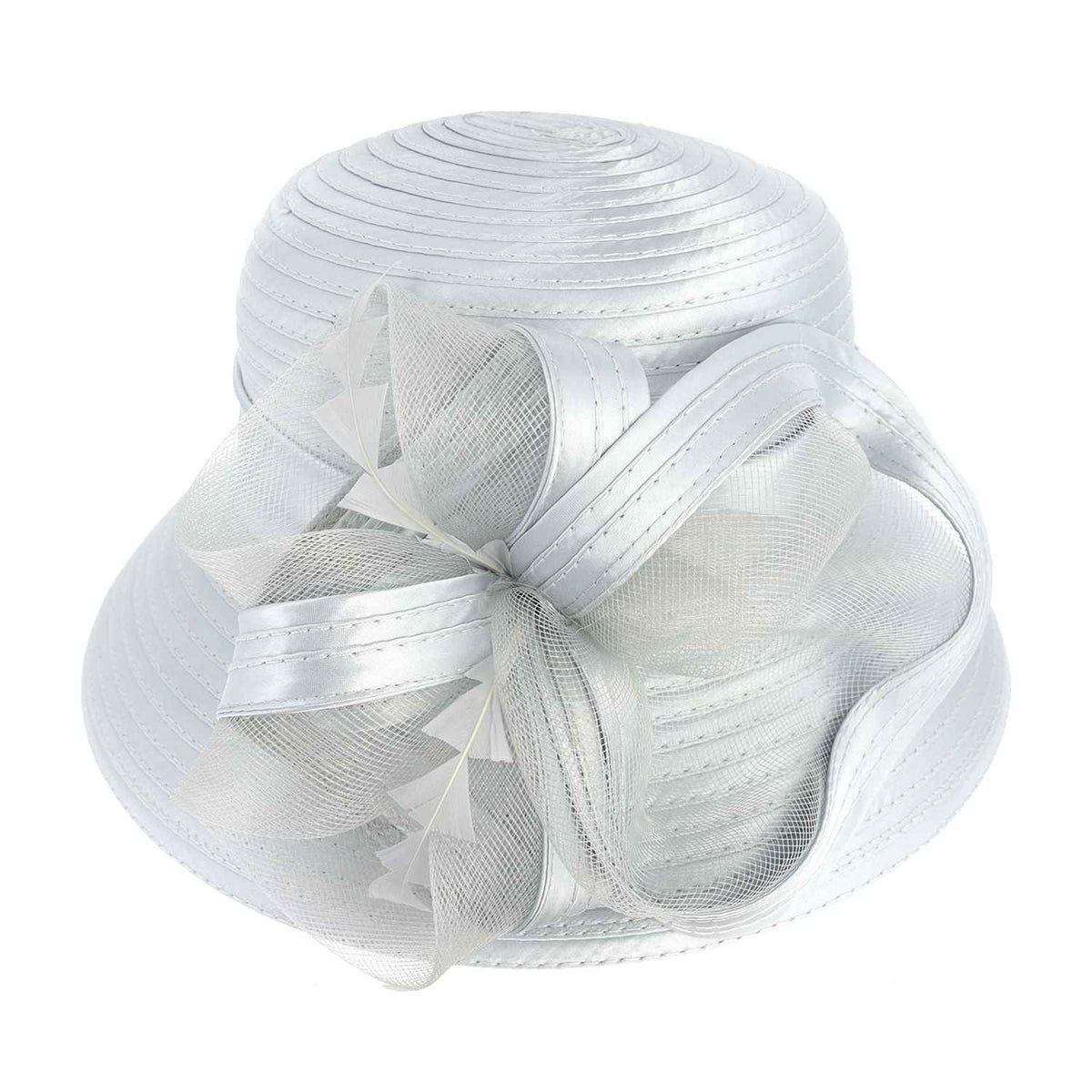 Flower Ribbon Accented Dressy Hat Flower Ribbon Accented Dressy Hat Handmade | Mercari main image 2