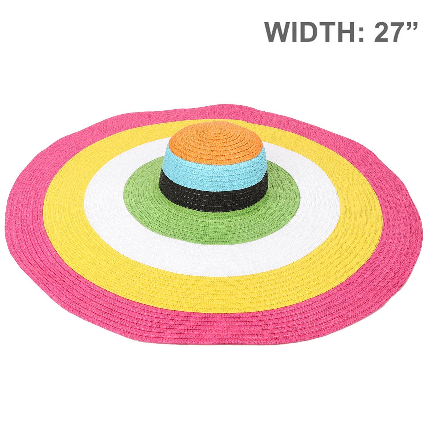 Sophia Collection Floppy Oversized Wide Brim Paper Braid Sun Hat