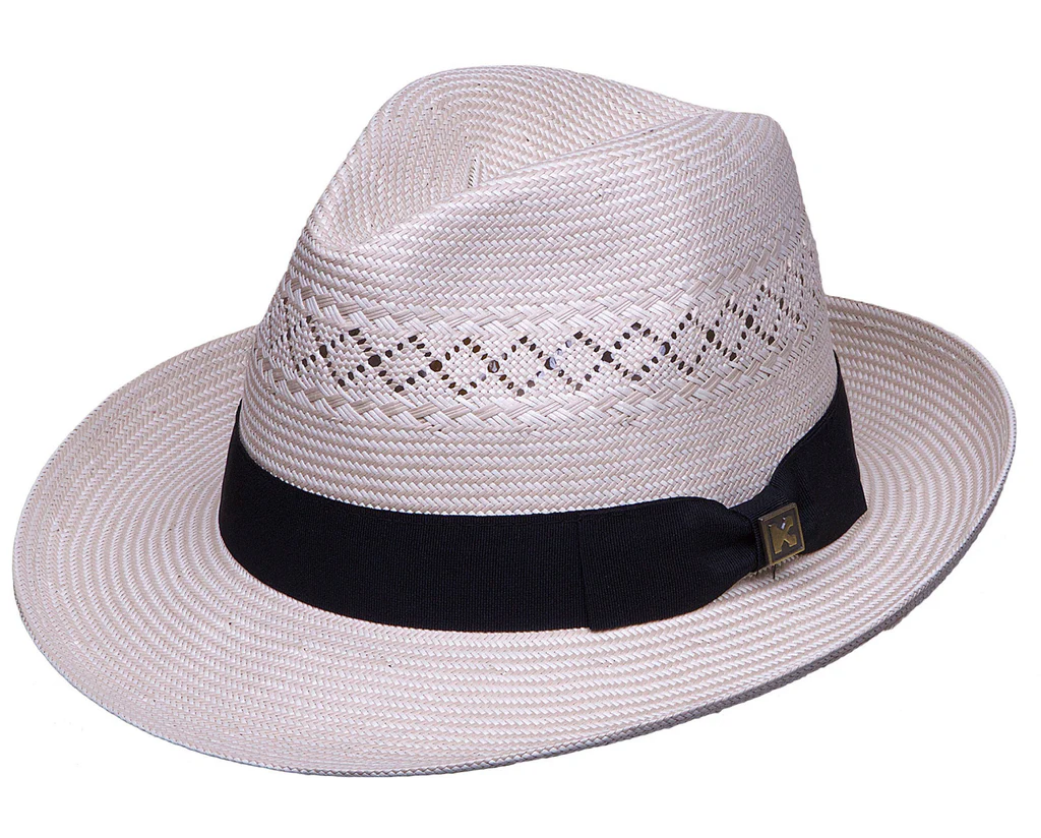 Kenny K Fine Straw Fedora - PAN53-B