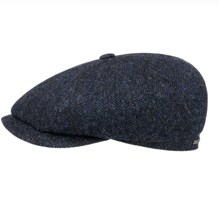 Stetson Hatteras Herringbone Flat Cap