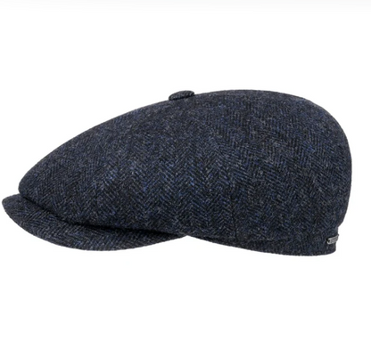 Stetson Hatteras Herringbone Flat Cap