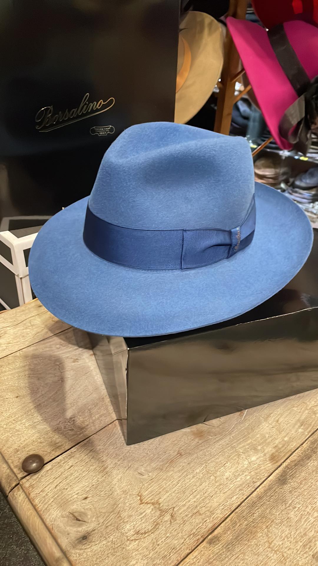 Borsalino Alessandria Felt Wide Brim Fedora