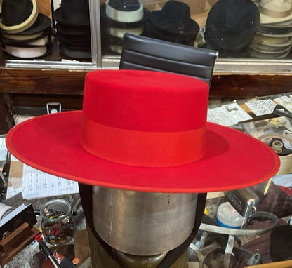 Wide Brim Red Bolero Hat The Bolero Red – Drifter