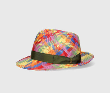 Borsalino Federico Multi-colored Panama Hat