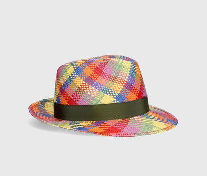 Borsalino Federico Multi-colored Panama Hat