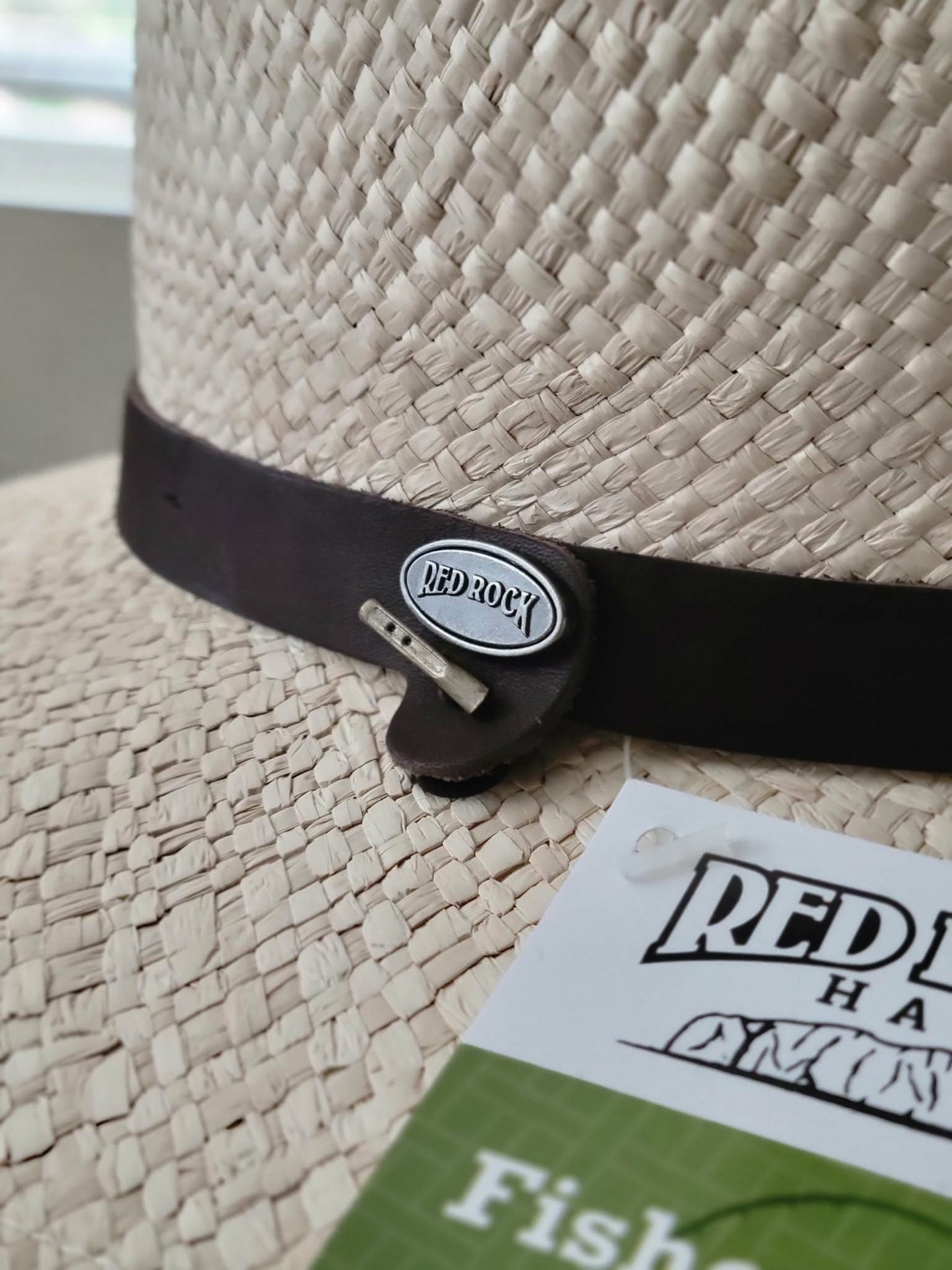 Red Rock Hats Woven Raffia Fisherman's Fedora 1027FR