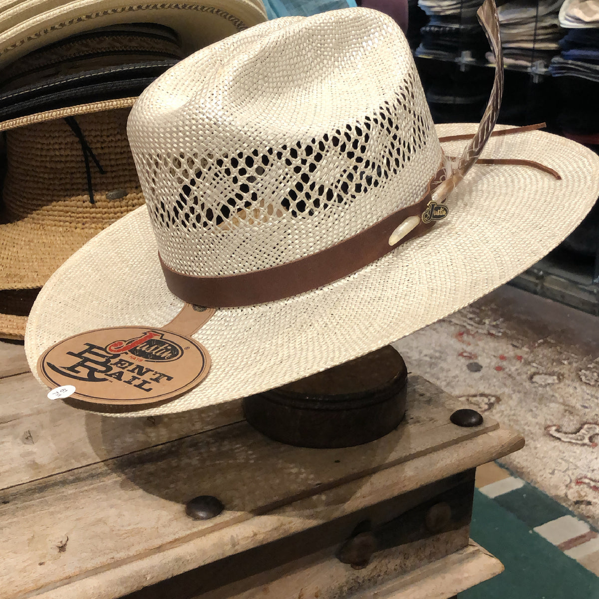 Hand painted Justin hats 20X Straw Hat  main image 2